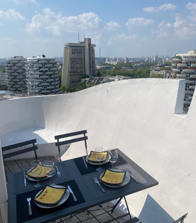 14Eme Et Der Etage "Arty" Avec 2 Chambres Et Vue Panoramique ! Créteil Esterno foto
